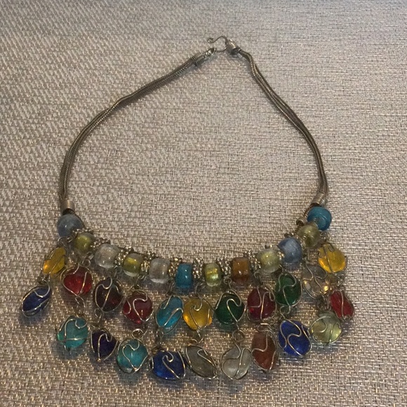 Colorful Choker Necklace - Picture 3 of 5